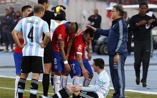Agreden a la familia de Messi durante la final de la Copa América Agreden a la familia de Messi durante la final de la Copa América