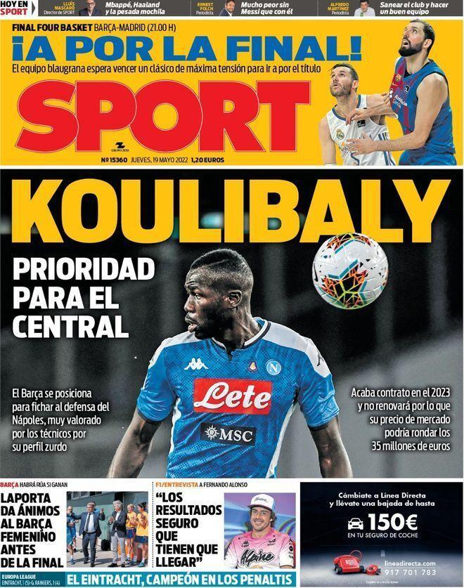 Estas son las portadas de la prensa deportiva de hoy