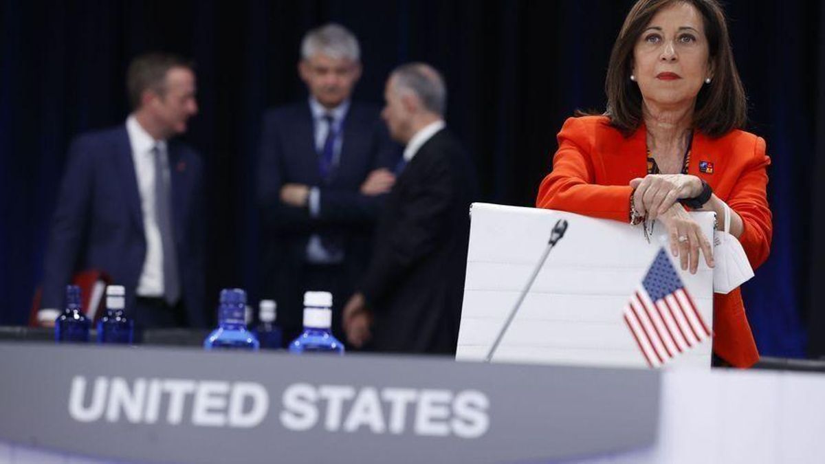 La ministra de Defensa, Margarita Robles, en la cumbre de la OTAN celebrada en Madrid. La ministra de Defensa, Margarita Robles, en la cumbre de la OTAN celebrada en Madrid.