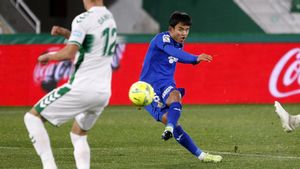 Kubo en su estreno con el Getafe. Kubo en su estreno con el Getafe.
