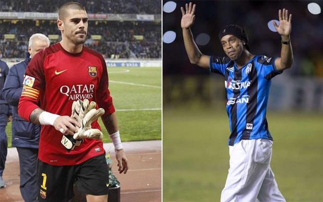 Valdés y Ronaldinho estuvieron cerca de volver a ser compañeros Valdés y Ronaldinho estuvieron cerca de volver a ser compañeros