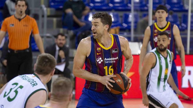 Pau Gasol rayó a gran nivel el martes ante la Penya Pau Gasol rayó a gran nivel el martes ante la Penya