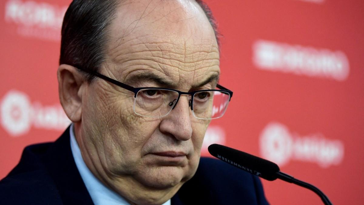 El presidente del Sevilla, sin dudas sobre la recuperación del equipo