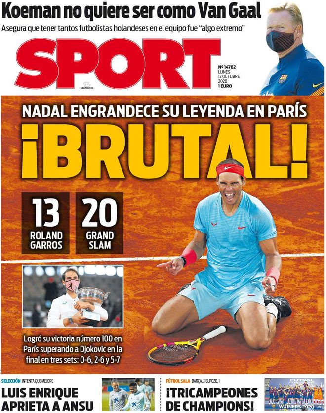Nadal engrandece su leyenda en París Nadal engrandece su leyenda en París