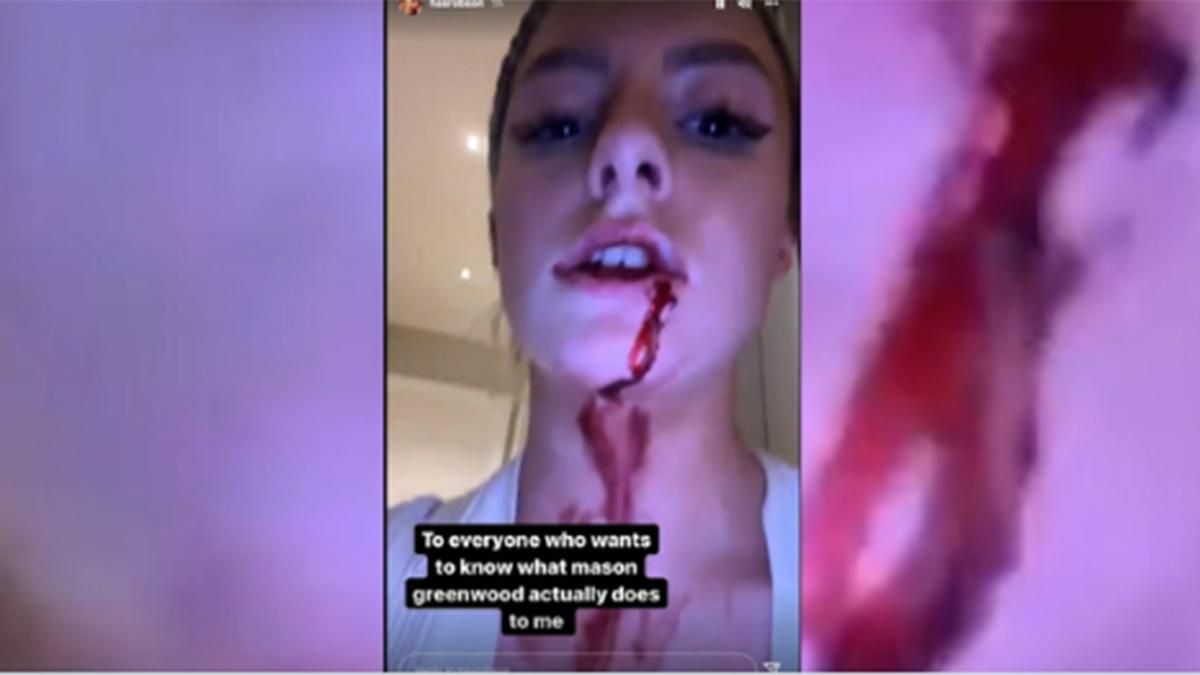 Duras imágenes: la novia de Mason Greenwood publica unas supuestas agresiones del futbolista