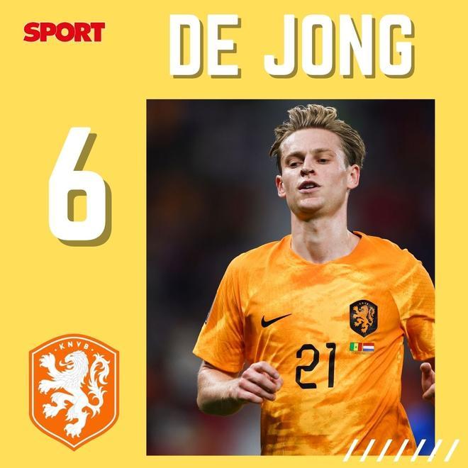 De Jong: Suya fue la asistencia del primer gol de Países Bajos que abrió el camino a la ‘Oranje’ en Qatar