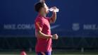 El Barça se entrena con Coutinho