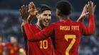 0-1. Ansu Fati premia con un gol la superioridad de España en primera parte