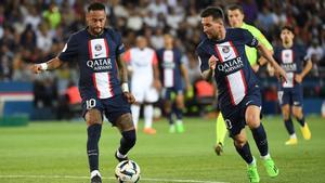 Neymar y Messi jugaron un gran partido ante el Montpellier