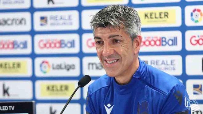 Imanol está muy contento con el rendimiento de sus jugadores Imanol está muy contento con el rendimiento de sus jugadores