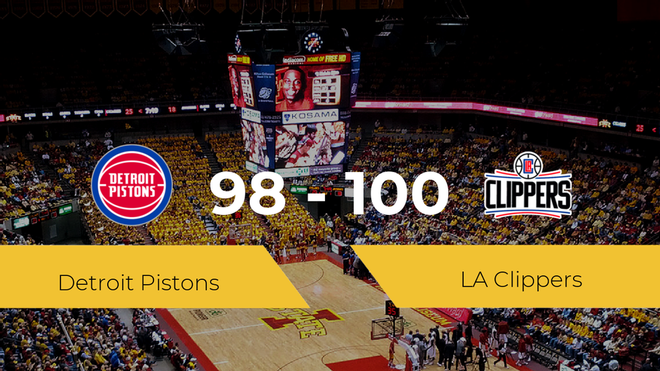 Triunfo de LA Clippers ante Detroit Pistons por 98-100 Triunfo de LA Clippers ante Detroit Pistons por 98-100
