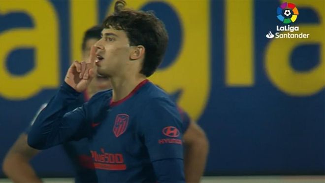 Joao Félix mandó callar a alguien tras marcar el segundo del Atlético en La Cerámica Joao Félix mandó callar a alguien tras marcar el segundo del Atlético en La Cerámica
