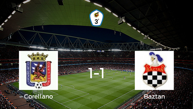 El Corellano y el Baztan se reparten los puntos tras su empate a uno El Corellano y el Baztan se reparten los puntos tras su empate a uno