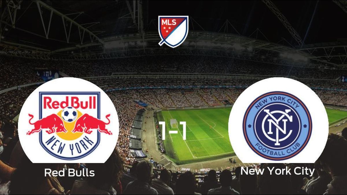 El New York Red Bulls y el New York City terminan su encuentro liguero con un empate (1-1) El New York Red Bulls y el New York City terminan su encuentro liguero con un empate (1-1)