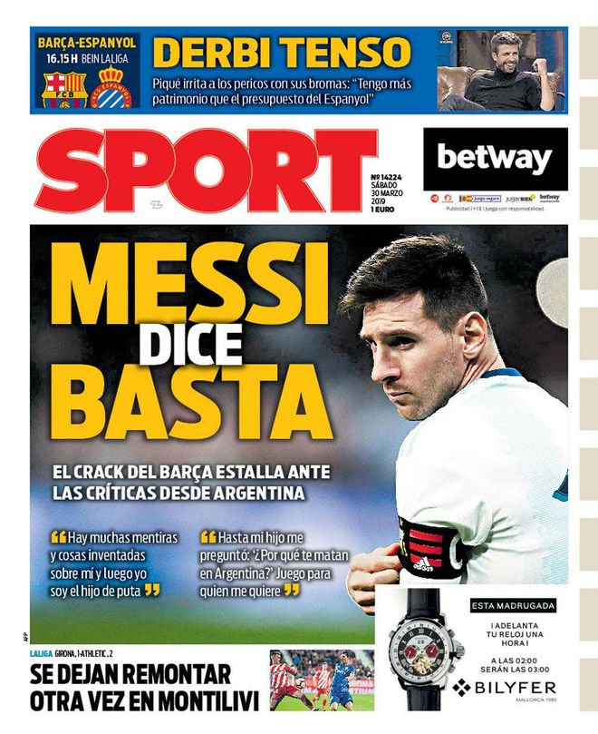 Esta es la portada de hoy Esta es la portada de hoy