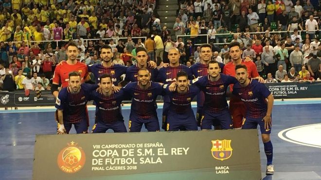 El Barça Lassa ha conquistado en Cáceres su quinta Copa del Rey El Barça Lassa ha conquistado en Cáceres su quinta Copa del Rey