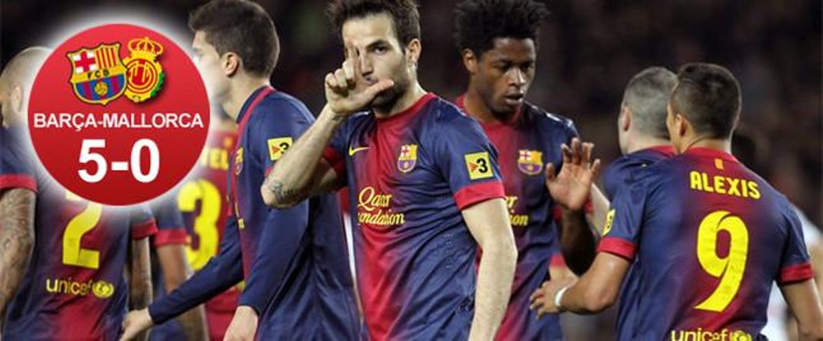 El Barça disfrutó de una goleada histórica frente al Mallorca, por la reaparición de Abidal, antes de afrontar el duelo contra el PSG El Barça disfrutó de una goleada histórica frente al Mallorca, por la reaparición de Abidal, antes de afrontar el duelo contra el PSG