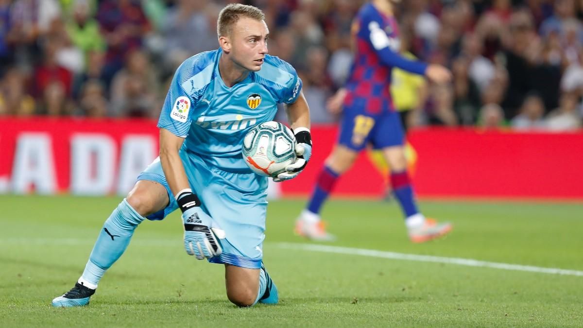 Jasper Cillessen en su última visita al Camp Nou en 2019 Jasper Cillessen en su última visita al Camp Nou en 2019