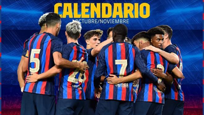 El calendario de octubre y noviembre del Barça