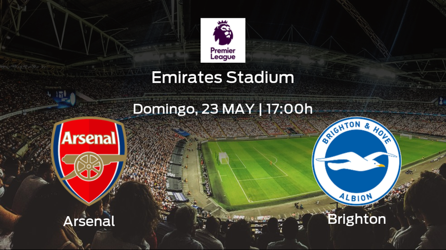 Brighton and Hove Albion travel to Arsenal Stadium to close the championship