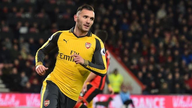 Lucas Pérez en el Arsenal Lucas Pérez en el Arsenal