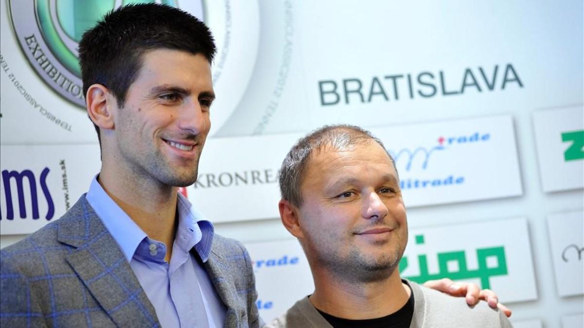 Djokovic, junto a su Marjan Vajda, en imagen de archivo