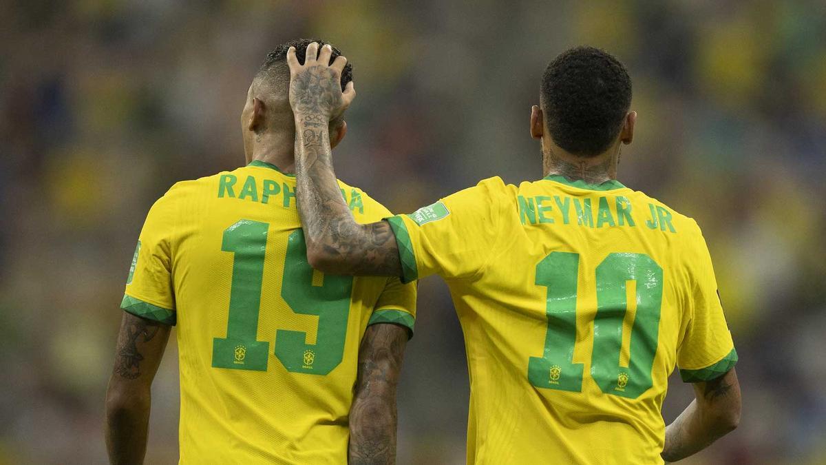 Raphinha y Neymar Jr. se entienden a las mil maravillas jugando en la Seleçao