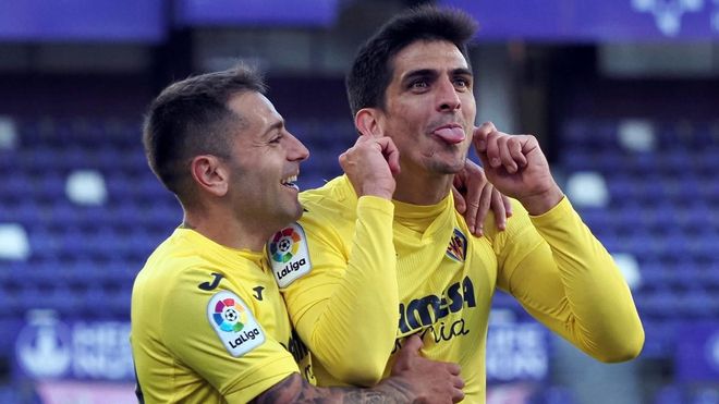 Gerard Moreno celebrando un gol con la camiseta del Villarreal Gerard Moreno celebrando un gol con la camiseta del Villarreal