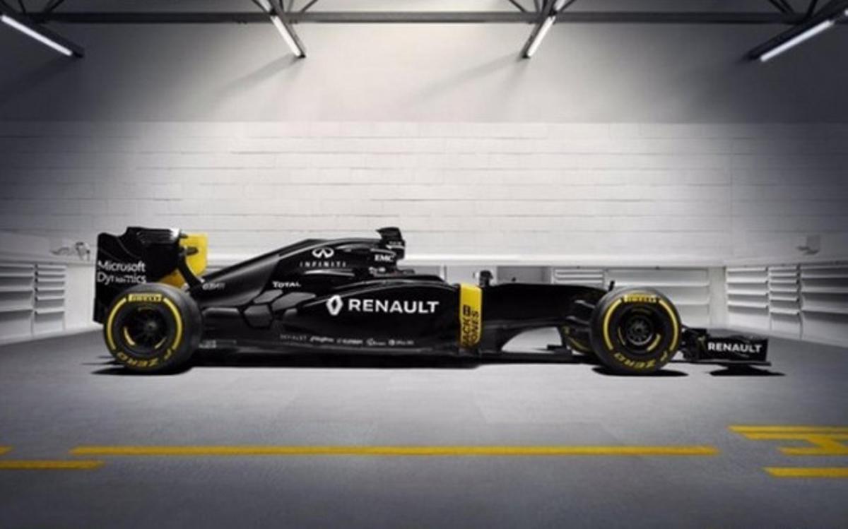 El negro predomina en el nuevo monoplaza de Renault