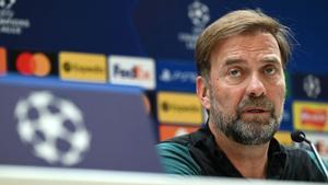 Jürgen Klopp, entrenador del Liverpool, durante una rueda de prensa