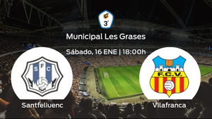 Previa del encuentro: el Santfeliuenc recibe en su feudo al Vilafranca Previa del encuentro: el Santfeliuenc recibe en su feudo al Vilafranca