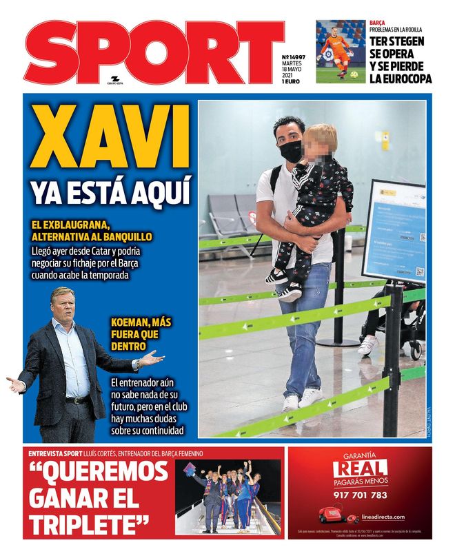 Esta es la portada de SPORT Esta es la portada de SPORT