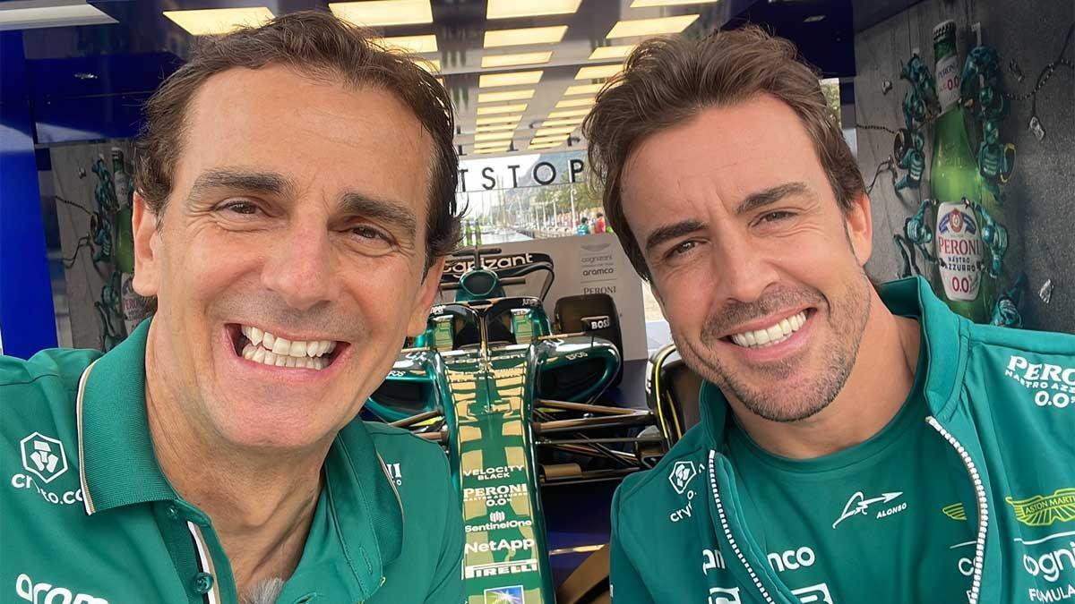 Pedro de la Rosa y Fernando Alonso, optimistas de cara al GP de España
