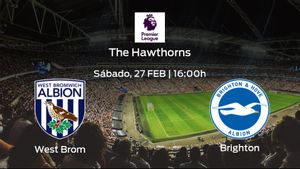 Previa del encuentro: West Bromwich Albion - Brighton and Hove Albion Previa del encuentro: West Bromwich Albion - Brighton and Hove Albion