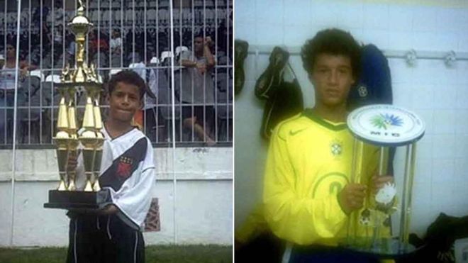 Coutinho se acostumbró a levantar títulos desde muy pequeño Coutinho se acostumbró a levantar títulos desde muy pequeño