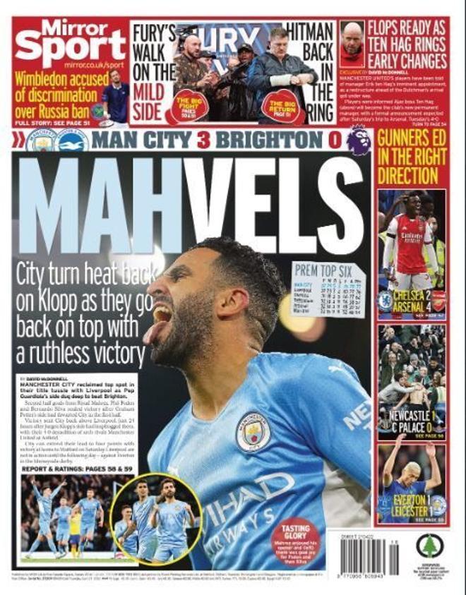 Las portadas de la prensa deportiva