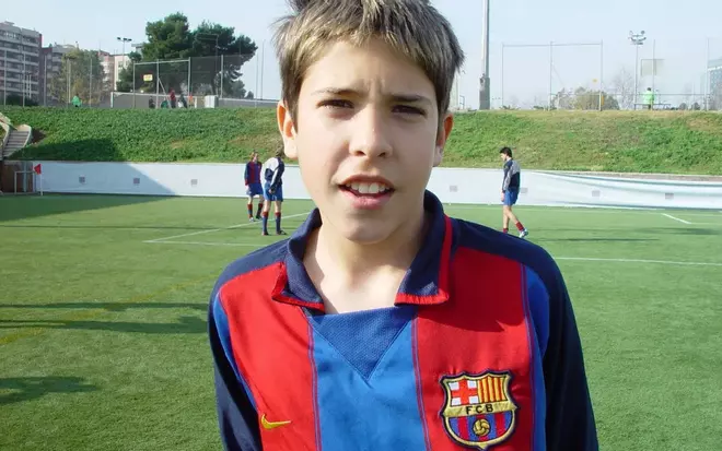 Jordi Alba fichó por el Barça en 1998 procedente del At. Hospitalense, antes de ir a Cornellà, Valencia y Nàstic