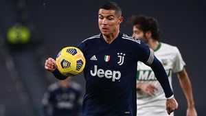 Cristiano Ronaldo, durante el partido entre la Juventus contra el Sassuolo Cristiano Ronaldo, durante el partido entre la Juventus contra el Sassuolo