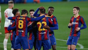 Los azulgranas se dieron un festín goleador Los azulgranas se dieron un festín goleador