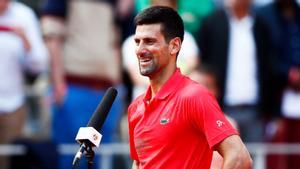 Djokovic, tras ganar su partido en Roland Garros