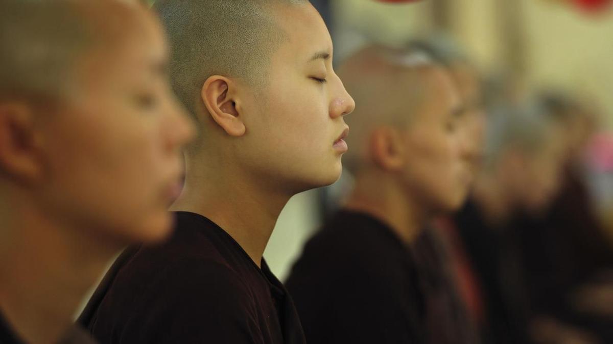 Monjes budistas.