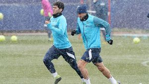 Aleñá, en su primer entrenamiento con el Getafe Aleñá, en su primer entrenamiento con el Getafe