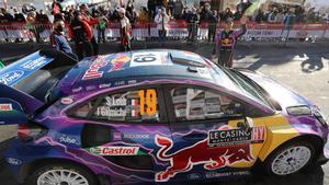 Loeb celebra su victoria en Montecarlo