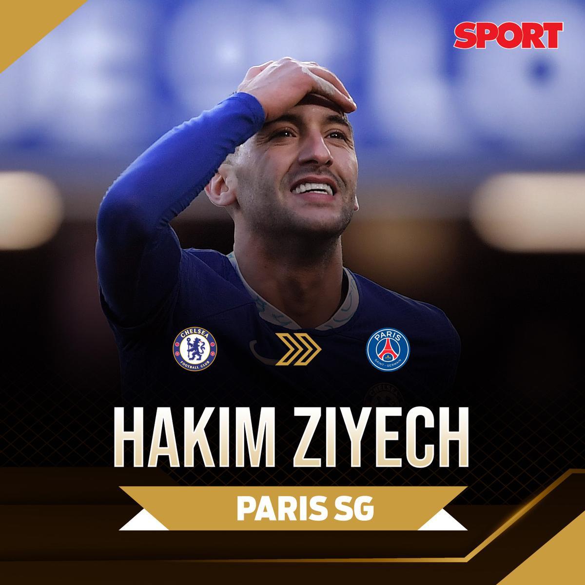 Ziyech, nuevo fichaje del PSG procedente del Chelsea