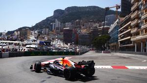 Verstappen, en el circuito de Mónaco