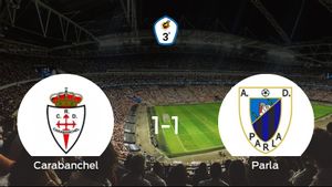 El Real Carabanchel y el Parla empatan 1-1 y se reparten los puntos El Real Carabanchel y el Parla empatan 1-1 y se reparten los puntos