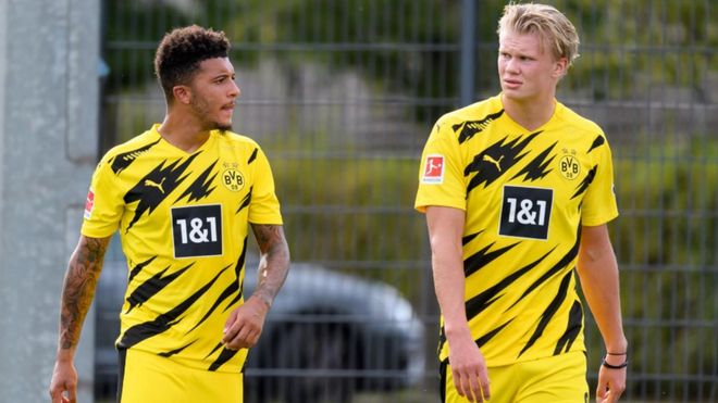 Haaland y Sancho dejarán de compartir equipo Haaland y Sancho dejarán de compartir equipo