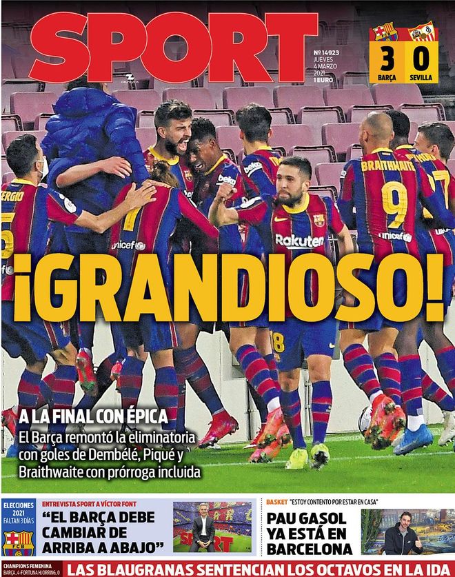Esta es nuestra portada de hoy Esta es nuestra portada de hoy