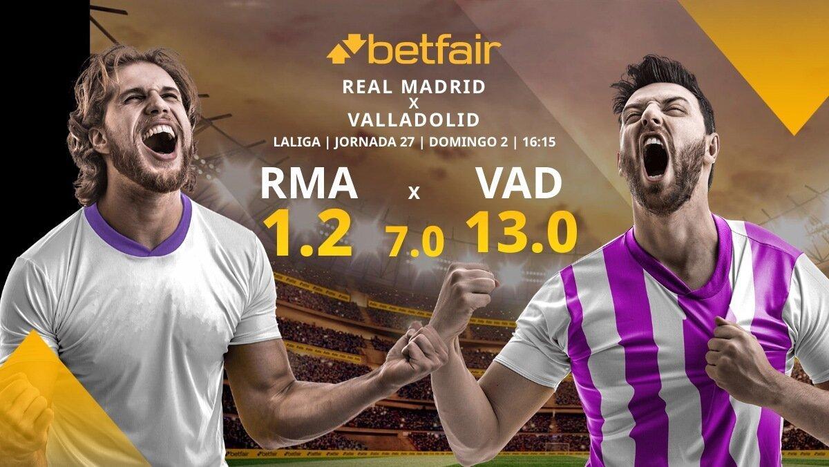 Real Madrid CF vs. Real Valladolid CF: alineaciones, horario, TV,  estadísticas y pronósticos