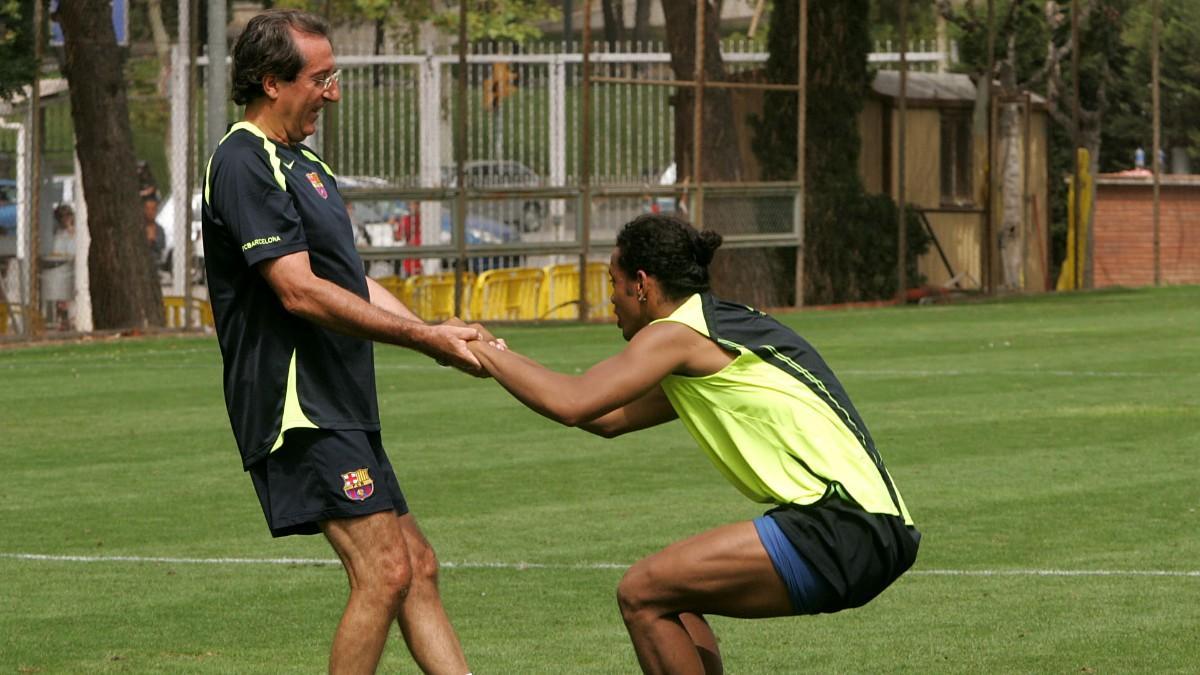 Paco Seirul·lo, con Ronaldinho